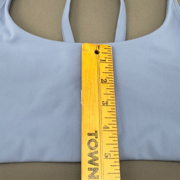 Vuori Yosemite Bra Blue Strappy Cage Back Sports Bra Womens Size Large - Picture 7 of 7